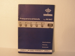 Schomandl Frequenzwahlstufe Typ M9 47 Beschreibung