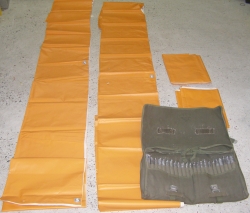 Pausch Bundeswehr Orange Markierung Plane 300 x 75 cm