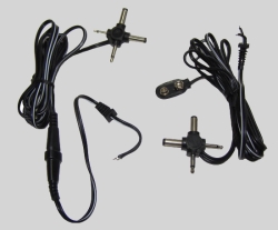 Anschluß-Kabel mit DC 4-fach-Stecker-Adapter / Adapterkabel