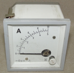Amperemeter Analog-Einbaumessgerät Anzeigebereich 0-10A / 0-5A