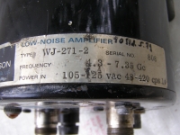 Watkins-Johnson Low-Noise Amplifier WJ-271 -2 Frequency 4.3 - 7.35 Gc