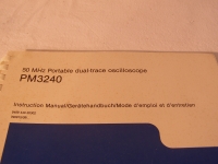 Philips PM3240 Instruction Manual / Gerätehandbuch