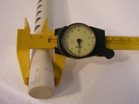 Keramik Stange Länge-500 mm Durchmesser-Ø-25 mm für HF Rollspule