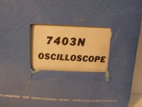 Tektronix 7403N Oscilloscope  Instruction Manual
