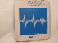 BENDIX RT- 241A VHF COMMUNICATIONS TRANSCEIVER MAITENANCE MANUAL I.B. 2241A