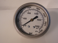 Marshalltown Manometer / Druckanzeige  0...14000 kPa / 0...2000 psi