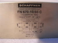 Schaffner FN 670-10/03 C Netzfilter Line Filter 110/250V