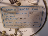 Grimes Strobe Light P/N 30-0437-100 als Ersatzteilträger