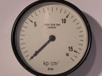 C.WILH.STEIN SOHN Manometer / Druckanzeige 0....16 kp/cm²