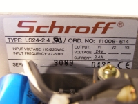 Schroff Type LS24-2,4 Spannungswandler Eingang 220/110 50 Hz Ausgang 24V 2,4A