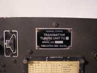 US Army Signal Corps Transmitter Tuning Unit TU 5