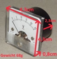 Shinohara Electrical Instrument 0-25V.