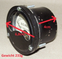 Federal MFG. & Corp D.C.Volt Anzeige 0-50 Volt