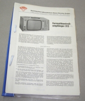 Beschreibung TLH Fernsehkontrollempfänger 313-04