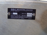 Collins Radio Shelf Mounting Exciter Type 499L-2