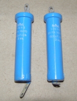 2x HF/HV-Keramik Kondensatoren 1/74 N3 85 RA 16X70 1600pF  +-5% 3kV