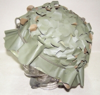 Stahlhelm mit Innenhelm / Militärhelm mit 2x Tarnbezügen