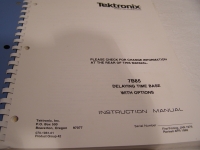 Tektronix Instruction Manual 7B85 Delaying Time Base With Options