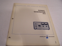 Hewlett Packard Operating and Service Manual Signal Generator 606A
