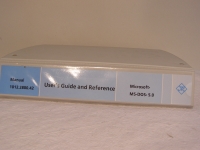 Rohde & Schwarz Manual Microsoft MS-DOS 5.0 User´s Guide and Reference