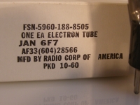 RCA Electron Tube JAN 6F7 (CV1915 / VT-70 / Ut-6F7 / PH6F7)